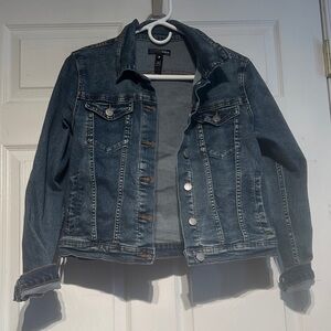 Aqua Medium Blue Denim Jacket
